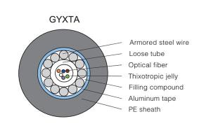  Central Loose Tube Optical Fiber Cable GYXTY/S/A 